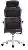 High-Back PU Leather Office Chair Swivel Ergonomic Adjustable Desk Chair - Brown