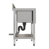 Commercial Restaurant Stainless Steel Sink 120cm Single Bowl Kitchen Wash Table