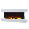 50inch Electric Fire LED Flame Wall Mounted Fire Heater Surround Fireplace Suite