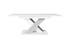 Extendable Table 140-180x80cm Kitchen STONE WHITE Gloss FAST FREE POSTAGE