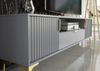 200cm Loft Retro TV Unit I Milled Fronts I Vintage Cabinet I Cupboard Stand