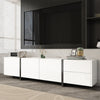 TV Stand Cabinet TV Unit with Low Panel Modern TV Cabinet for Living Room White