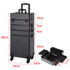 Rolling 4 in 1 Makeup Trolley Beauty Trolley Case w/Drawers Hairdressing Case