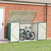Galvanised Outdoor Garden Shed Pent Roof Bike Storage Yard Store Tool Shed House