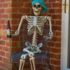 Full Life Size Human Skeleton Halloween Prop Poseable Halloween Party Decoration