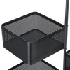 Vegetable Shelf Rack Tier Mobile Kitchen Utility Rotating Storage 6 Cart Trolley