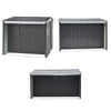 2in1 Sheds Galvanised Steel Shed Garden Storage Ventilation Log Tools Cabinet