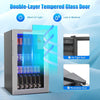 46/90 L Drinks Cooler Fridge Glass Door Under Counter Beer Wine Display Chiller