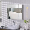 LED Bathroom Mirror Cabinet with Shaver Socket Demister IR Sensor Wall Mounted