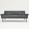3 Seater Click Clack Sofa Bed Recliner Settee Couch Sofabed with Bloster Pillows