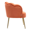 Scallop Back Armchair Cocktail Sofa Accent Seat Living Bedroom Cafe Lounge Sofa