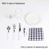 Outdoor 4 Person Luxury Wicker Picnic Basket Set with Blanket Vintage