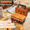Sandwich Maker 3 in 1 Breakfast Maker w/ 5-gear Temperature Control