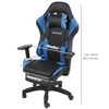 Gaming Chair Leather Racing Office Executive Recliner with Leg Rest Massage