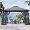 Large Party Gazebo 13x10ft - Weatherproof Mesh Side Panels Included