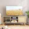 TV Stand for TVs up to 55" Rattan Media Console Table