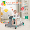 2-in-1 Baby Walker Foldable Activity Baby Push Walker Adjustable Height & Speed