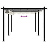 Garden Gazebo with Retractable Roof 3x6 m Aluminium B2G1