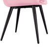 1/2/4/6x Dining Chairs Lounge Kitchen Backrest Living Room Armchair Velvet Metal