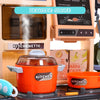 Kids Play Kitchen Pretend Kitchen Toy Set Cooking Role Gift w/Lights Sounds Gift