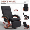 Swivel Recliner Chair with Footstool, Manual Reclining Chair for Living Room