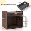Dog Crate Furniture Indoor Dog Cage Pet House w/ 2 Fabric Drawers