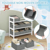 Childrens Toy Storage Shelf Kids Bookshelf Rack with 9 Removable Boxes Playroom