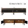 Modern TV Stand Storage Low Cabinet With 4 Doors TV Unit Sideboard Living Room