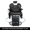 Professional Barber Chair 8702A Adjustable Salon Spa Hydraulic Seating Black