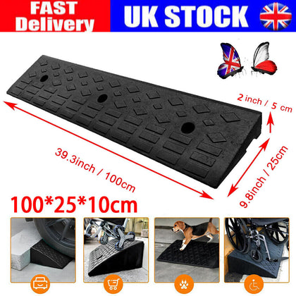 100cm Rubber Kerb Curb Ramp Truck Wheelchair Access Ramp Driveway Threshold Ramp