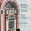 Jukebox Retro Vintage CD Player Machine 1950s Bluetooth LED Lights Free Standing
