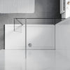 Walk In Shower Enclosure With 180° Flipper Panel 8mm Nano Glass Screen Cubicle