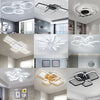 Cool White LED Ceiling Light Luxury Bedroom Living Room Pendant Lamp Chandelier