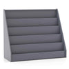 5-Tier Children Bookcase Magazine Storage & Display Rack-Grey