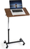 Tatkraft Mobile Laptop Desk Overbed Table 360° Tilt Adjustable Height 17" PCs