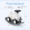 3-in-1 Toddlers Rocking Horse & Sliding Car Baby Ride On Toy w/Wheels