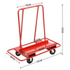Mobile Steel Drywall Cart Anti-falling Edge Plasterboard Trolley Plywood Carrier