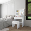 Dressing Table with LED Lights Mirror Vanity Set Makeup Storage Drawer Desk Hot