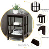 3-Tier Nightstand Wooden End Table Sofa Bed Side Table Storage Display Stand
