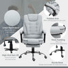 Home Office Chair High Back Computer Chair with Swivel Wheels Light Grey