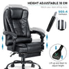 Massage Office Chair Gaming Computer Desk Swivel Recliner Chair Leather Footrest
