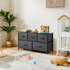 Fabric Chest of Drawers 5 Drawer Dresser Bedroom Bedside Storage Organizer Unit