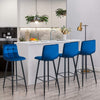 2 Pcs Breakfast Bar Stools High Counter Chair Kitchen Pub Restaurant Barstool