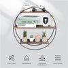 Industrial Round Wall Shelf Floating Shelves Hanging Rack Living Room Dec