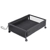2PCS Wheeled Underbed Storage Boxes w/ Lids Under Sofa Bedding Clothes Organiser