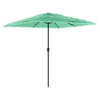 Garden Parasol with Steel Green 248x248x248 Y5P0