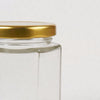 72x196ml (7oz approx) Hexagonal Jam Jars Storage Preserve Pickles Mini Jars Lid