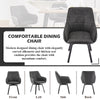 Set of 2 Faux Leather Dining Chairs Rotatable Design Restaurants Living Room