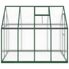 Sufrk Greenhouse with Base Frame Green 224x169x195 Aluminium,Polycarbonate O9G6
