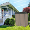 Galvanized Steel Garden Storage Shed Metal Outdoor Bike Shed with Doors